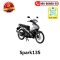 ล้อแมกหน้า Mio,Fino,Nouvo,Spark110,135 (จานดิส 4 รู) ขอบ 17 [ดำเต็ม/ดิส] ยี่ห้อ Racing boy