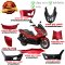 ชุดสี PCX160 ปี 2023-2024 แดงด้าน R397C ยี่ห้อ Honda จำหน่ายทั่งคัน จำนวน 37 ชิ้น