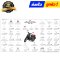 ชุดสี C125 สีดำด้าน NH303 ปี2019-2026 แท้ศูนย์ ยี่ห้อ Honda By ไทยนำอะไหล่ยนต์
