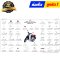 ชุดสี C125 สีน้ำเงิน PB415P ปี2019-2026 แท้ศูนย์ ยี่ห้อ Honda By ไทยนำอะไหล่ยนต์