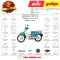 ชุดสี Dream110-I Super Cub 2013-2017 สี B219 ฟ้าอ่อน แท้ศูนย์ Honda By ไทยนำอะไหล่ยนต์