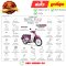 ชุดสี Super Cub ปี2018 สีชมพู-ขาว RP190 เบาะสองตอน แท้ศูนย์ ยี่ห้อ Honda By ไทยนำอะไหล่ยนต์