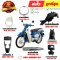 ชุดสี SUPER CUB สีน้ำเงิน B214 ปี2022  รุ่นฝาครอบโช๊คเดี่ยว แท้ศูนย์ ยี่ห้อ Honda  By ไทยนำอะไหล่ยนต์