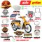 ชุดสี Super Cub ปี 2025 YR344 เหลือง รุ่นจานดิสเบรคหน้า แท้ศูนย์ Honda By ไทยนำอะไหล่ยนต์