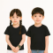 เสื้อยืดเด็ก Cotton แท้ 100% คอกลม แขนสั้น สีดํา ใส่สบาย kid T-shirt