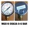 0-6BAR Nuovafima หน้าปัด 2,5 นิ้ว เกลียวออกล่างทองเหลือง 1/4"