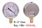 -1 - 0 Bar Vacumm gauge Dia 2.5" 63MM ( -760-0mmhg)