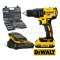 DCD7771D2A-B1 สว่านไขควงไร้สาย (ไร้แปรงถ่าน) 20V MAX ขนาด 13 มม. แรงบิดสูงสุด 65NM./1750RMP พร้อมแบตตอรี่ 2.0AH+แท่นชาร์จ แถมชุดดอก 109 ชิ้น ครบชุด "DEWALT" ดีวอลท์
