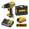 DCD805E1T-B1 สว่านกระแทกไร้สาย (ไร้แปรงถ่าน) 20V MAX ขนาด 13มม. แรงบิด 90NM./ 2000RPM-34000RPM พร้อมแบตเตอรี่ POWERSTACK+แท่นชาร์จ (ครบชุด) "DEWALT" ดีวอลท์