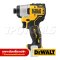 DCF801N-KR ไขควงกระแทกไร้สาย (ไร้แปรงถ่าน) 12V ขนาด HEX 6.35 มม. แรงบิดสูงสุด 163NM. (เหมาะกับงานไม้ งานทั่วไป) ความเร็วรอบ 2850RPM "DEWALT" ดีวอลท์ (เครื่องเปล่า)