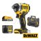 DCF860E1T-B1 ไขควงกระแทกไร้สาย (ไร้แปรงถ่าน) 20V MAX ขนาด HEX 6.35 มม. แรงบิดสูงสุด 282 NM. ความเร็วรอบ 3800RPM พร้อมแบตเตอรี่ POWERSTACK 1.7AH "DEWALT" ดีวอลท์