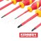 KEN-572-5935N ชุดไขควงช่าง 7 ตัวชุด VDE1000V ด้ามฉนวนกันไฟฟ้า KENENDY 7 PCS. INSULATED VDE SCREWDRIVER SET