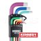KEN-601-8446K ชุดประแจแอลสีรุ้งหัวบอลยาว 1.5-10 มม. KENNEDY 9 PCS. METRIC, BALLEND HEX KEY SET