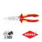KNIPEX 1396200T คีมช่างปากรวม / คีมสำหรับติดตั้งงานไฟฟ้า 8 นิ้ว (200 มม.) ด้ามฉนวนกันไฟฟ้า VDE1000V "มีหูกันตก ตะขอแขวน" ELECTRICAL INSTALLATION PLIERS KNIPEX คะนิเพค คีมช่างมืออาชีพอันดับ 1 MADE IN GERMANY