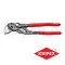 KNIPEX 8601180 คีมประแจขันน็อตในตัวเดียว / คีมคอเลื่อน 7 นิ้ว / 180 มม. เหล็กรมดำ ด้ามบางพลาสติกกันลื่น KNIPEX คะนิเพค คีมช่างมืออาชีพอันดับ 1 MADE IN GERMANY