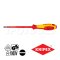 KNIPEX 982055 ไขควงปากแบน  ขนาดหัว 5.5x125x232 มม. (หัวไขควง+ความยาวแกน+ความยาวทั้งตัว) VDE1000V ด้ามฉนวนกันไฟฟ้า KNIPEX คะนิเพค คีมช่างมืออาชีพอันดับ 1 MADE IN GERMANY