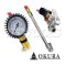 C-OK-TID2 เกจวัดลม-เติมลม (แบบ2ข้าง) TIRE INFALTOR GAUGE 0-200PSI / 0-15 BAR OKURA