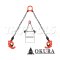 E-OK-DL1T โซ่ยกถังน้ำมัน 200 ลิตร กำลังยกขนาด 1 ตัน / 1 ชิ้น "OKURA"