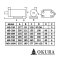 MD70R ปั๊มหอยโข่งเคมี ท่อ 1 นิ้ว x 1 นิ้ว ความเร็วรอบ 2860RPM ส่งสูง 6.7 เมตร 220V "OKURA"
