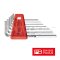 PB210H-4 ชุดประแจหกเหลี่ยมสั้น 7 ตัวชุด ขนาด 0.89-4 มม. PB SWISS TOOLS
