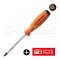 PB8190-2-100/6OR (PB8190RB) ไขควงปากแฉกด้าม SWISSGRIP เบอร์ 2x100x205 มม.  PB SWISS TOOLS