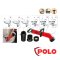 POLO เครื่องล้างท่ออัดแรงดัน รุ่น D-10A หัวปั๊ม 4 หัว เหมาะกับใช้ทำความสะอาดท่อน้ำภายในบ้าน สีแดง (โปโล)