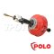 POLO เครื่องล้างท่อแบบมือหมุน 2IN1 รุ่น D-50SZ-2 เหมาะกับทำความสะอาดท่อขนาด 20 - 75 มม. (3/4 นิ้ว - 3 นิ้ว) สายยาว 7.6 ม. (โปโล)