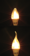 หลอดแอลอีดี ทรงเปลวเทียน แก้วใส ขนาด 3 วัตต์ แสงเหลืองวอร์มไวท์ E14 LED Candle Clear E14 