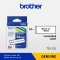 Brother TZE-251 เทปพิมพ์อักษร ขนาด 24 มม. (ดำ/ขาว) แบบเคลือบพลาสติก ของแท้ รับประกันศูนย์