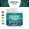 Organic Spirulina Powder: 4 Organic Certifications - Certified Organic by USDA, Ecocert, Naturland & OCIA - Vegan Farming Process, Non-Irraditated, Max Nutrient Density (8 oz.)