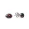 Lab Created Black Opal Rhodium Over Sterling Silver Stud Earrings