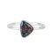 Lab Created Black Opal Rhodium Over Sterling Silver Ring