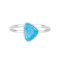 Lab Created Light Blue Opal Opal Rhodium Over Sterling Silver Stud Earrings