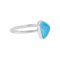 Lab Created Light Blue Opal Rhodium Over Sterling Silver Ring