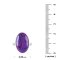 Purple Turquoise Sterling Silver Solitaire Ring