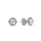 Round Sleeping Beauty Over Sterling Silver Stud Earrings