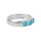 Blue Sleeping Beauty Turquoise Rhodium Over Silver Ring