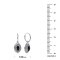 Black Onyx Sterling Silver Hoop Earrings