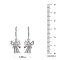 Garnet Rhodium Over Silver Angel Earrings