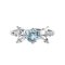 Sky Blue Topaz Rhodium Over Silver Pendant With Chain