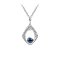 Tourmaline Rhodium Over Silver Pendant With Chain