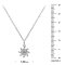 Sterling Silver flower Pendant With Chain