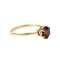 Red Garnet 18K Yellow Gold Over Silver Ring