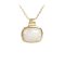 Moonstone 18k Yellow Gold Over Silver Pendant With Chain