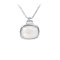 Moonstone Rhodium Over Silver Pendant With Chain