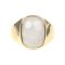 Moonstone 18K Yellow Gold Over Silver Ring