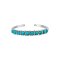 925 Sterling Silver Cuff Bracelet with Turquoise "7.5 inch"