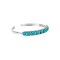 925 Sterling Silver Cuff Bracelet with Turquoise "7.5 inch"