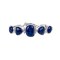 925 Sterling Silver Bracelet with Lapis Lazuli "7.5 inch"