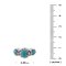 925 Sterling Silver Flower Earrings with Turquoise